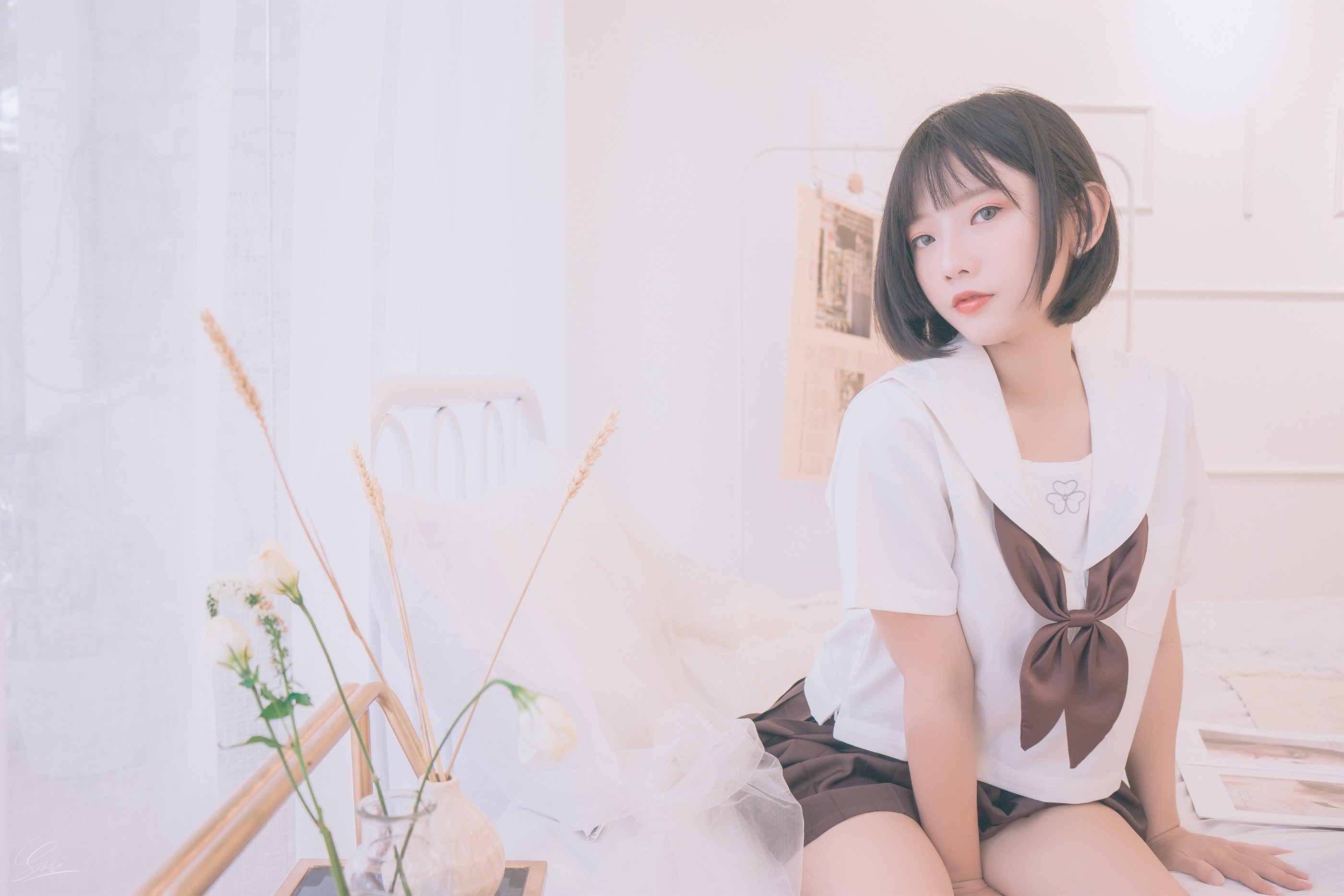 图片[1]-Messie Huang – NO.004 Birthday Seifuku [20P]-XikXak